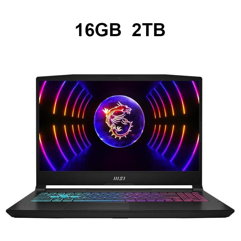 MSI Katana 15 Gaming Laptop 15.6 Inch QHD 165Hz IPS Screen Notebook i7-13620H 16GB 1TB RTX4060 Gaming Computer Win11 Netbook