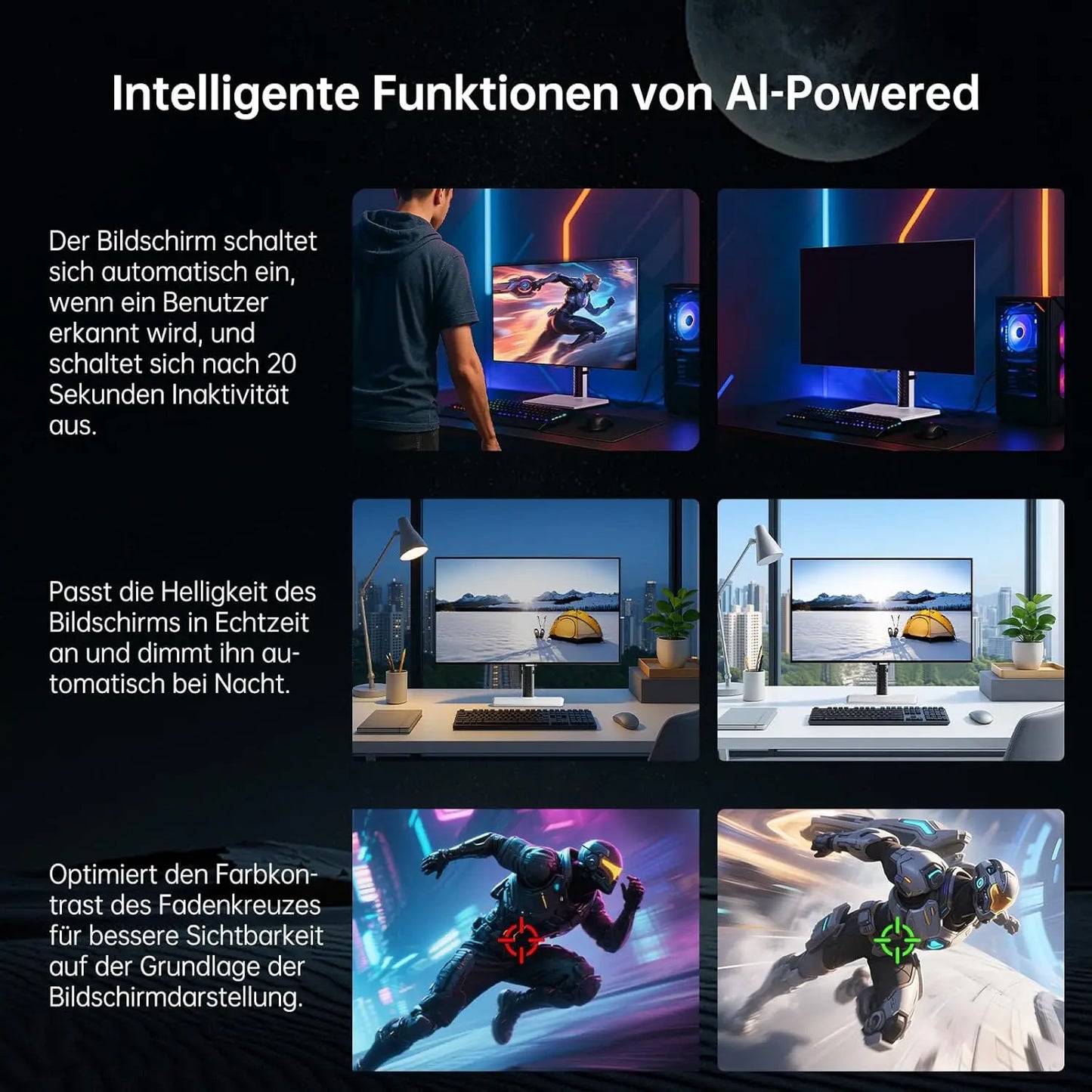 KTC 32 Inch 4K OLED Monitor, Dual Mode 4K@240Hz / 1080P@480HZ Gaming Monitor, 0.03ms, Adaptive Sync, HDR Ture Black 400 G32P5