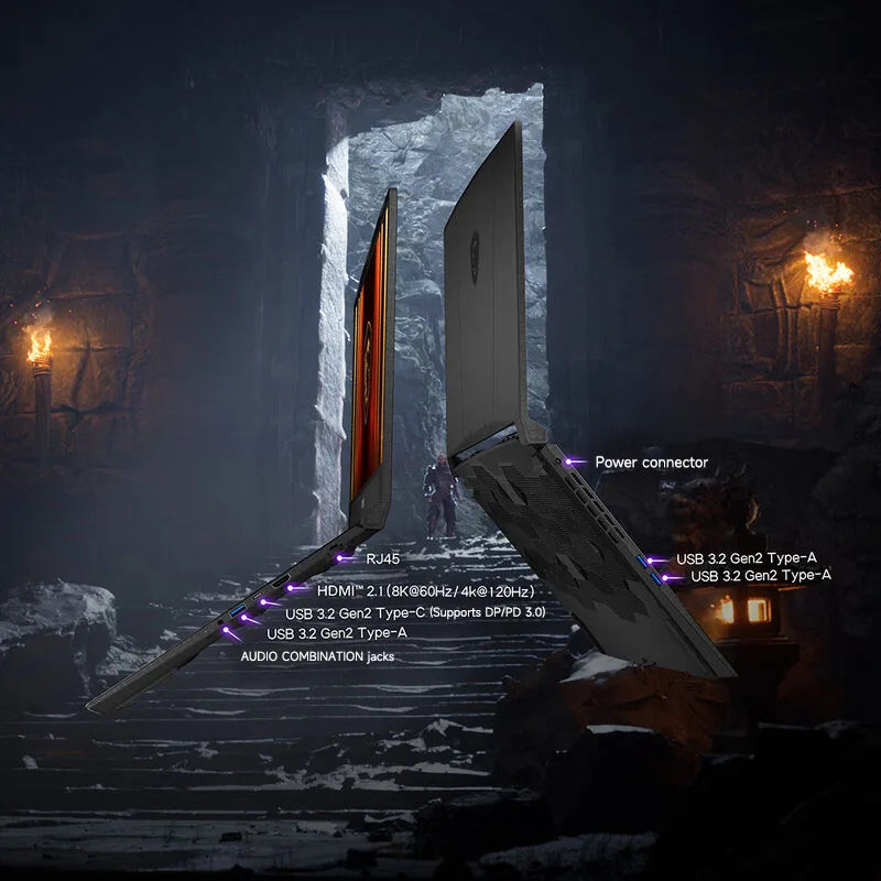 2025 MSI Katana 17 HX Gaming Laptop 17.3 Inch 2.5K QHD 240Hz IPS Screen Netbook i9-14900HX 32GB 2TB RTX5060 Notebook Computer PC