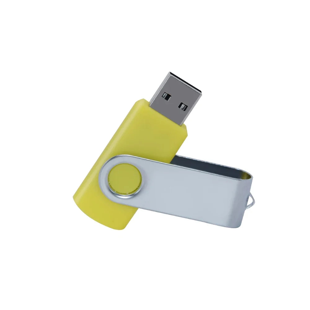 флешка usb 32GB Flash Drive 16 Giga Memory Stick Metal Jump Drive Swivel Pendrive Portable 64 128 GB cle usb 2.0 Pen Drives