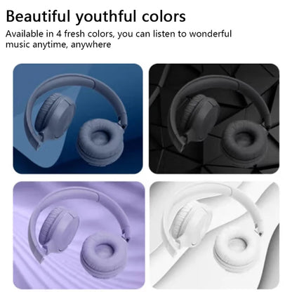 JBL Tune 520BT Wireless On-Ear Headphones T520BT Bluetooth 5.3/Hands-Free Support APP Deep Bass Foldable Headset With Mic T520