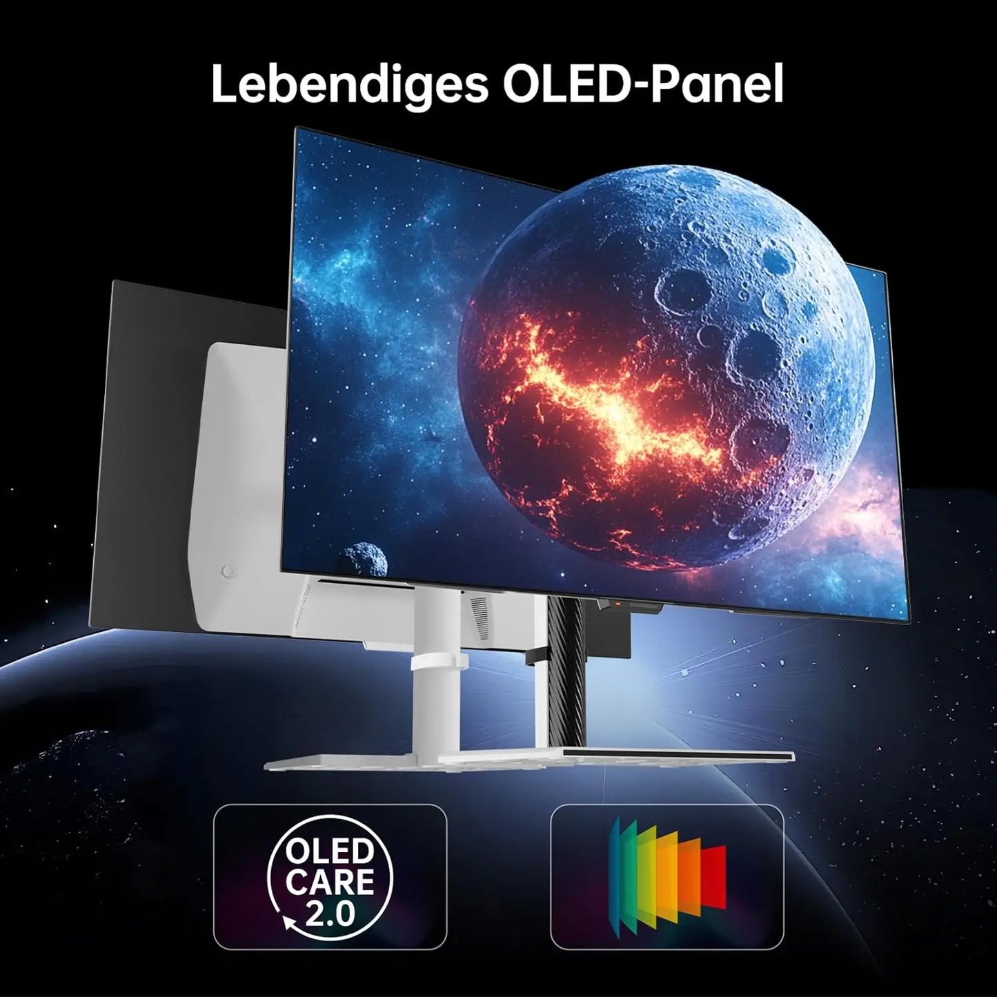 KTC 32 Inch 4K OLED Monitor, Dual Mode 4K@240Hz / 1080P@480HZ Gaming Monitor, 0.03ms, Adaptive Sync, HDR Ture Black 400 G32P5