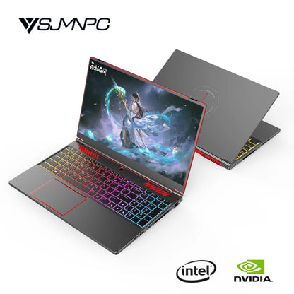 YSJMNPC Gaming Laptop Computer Intel Core i9-13900H NVIDIA RTX 4050 6G 16 Inch IPS 2*DDR5 MAX 64GB 2*M.2 PCIE SSD WIFI