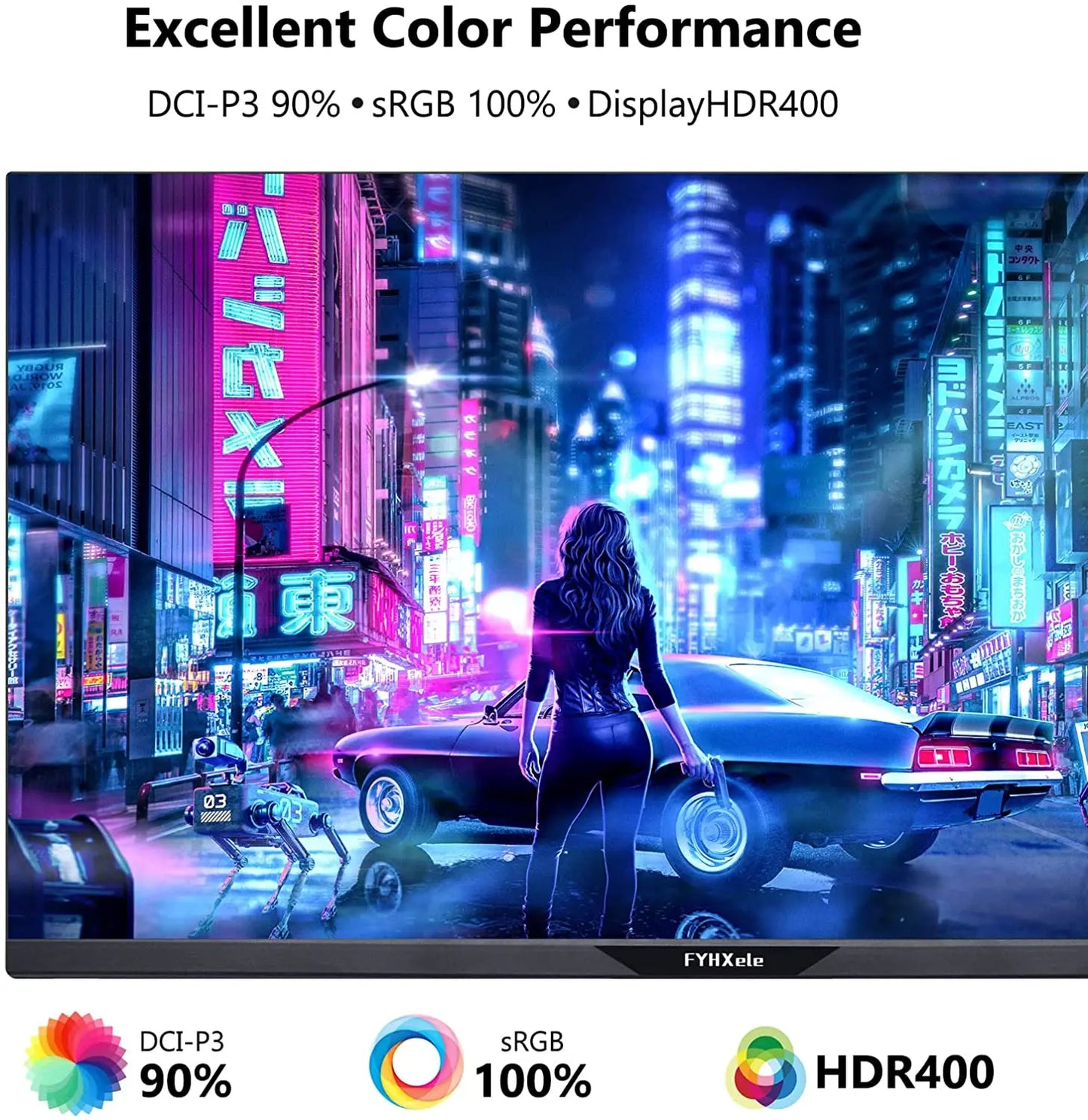 FYHXele 28" 4K 144Hz PC Gaming Monitors  IPS Panel Type C LCD Display 1ms FreeSync G-Sync HDR400 DP HDMI 2.1 With KVM Function