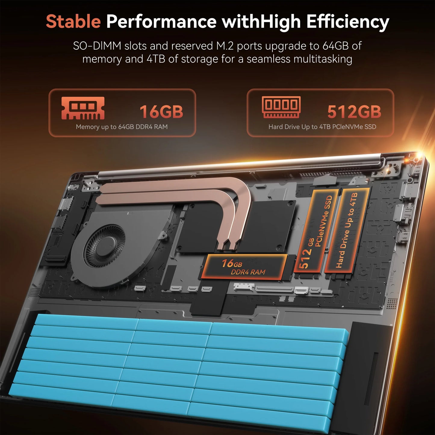 ACEMAGIC Laptop Computer AMD Ryzen 7 5700U Windows Laptop 15.6-in IPS 16GB DDR4 512GB NVMe SSD Backlit & Numeric Keyboard