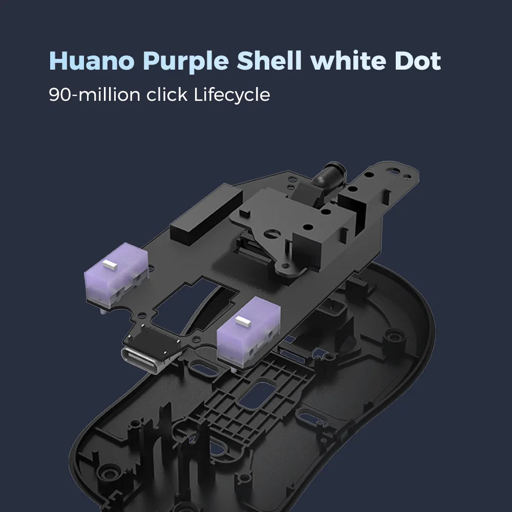 Kysona Aztec Red Wireless Gaming Mouse PAW3395 55g Ultra-Light 26000DPI 6 Buttons 90 Million Optical Computer Mice For Laptop PC