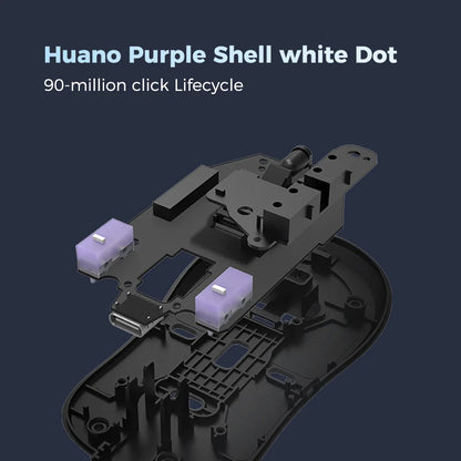 Kysona Aztec Red Wireless Gaming Mouse PAW3395 55g Ultra-Light 26000DPI 6 Buttons 90 Million Optical Computer Mice For Laptop PC