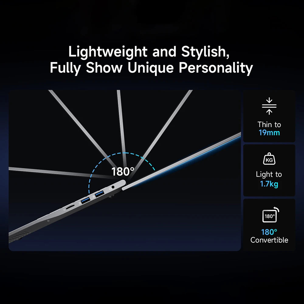 BMAX X17 Power Windows 11 Pro 2025 Latest Gaming Laptop Intel i9 12900 HK 32GB Memory 1TB SSD 15.6-inch Lightweight Laptop