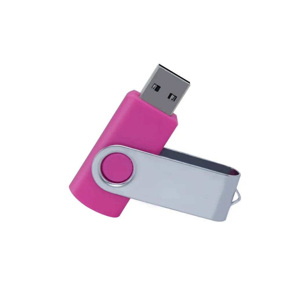 флешка usb 32GB Flash Drive 16 Giga Memory Stick Metal Jump Drive Swivel Pendrive Portable 64 128 GB cle usb 2.0 Pen Drives