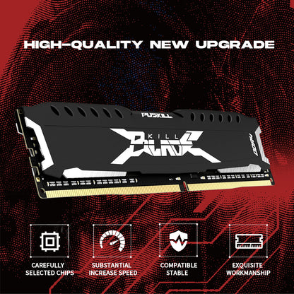 PUSKILL DDR4 Memoria Ram 16GB 8GB 1.2V 3200MHz Desktop 288-Pin Computer Heatsink Cooling Vest Memory