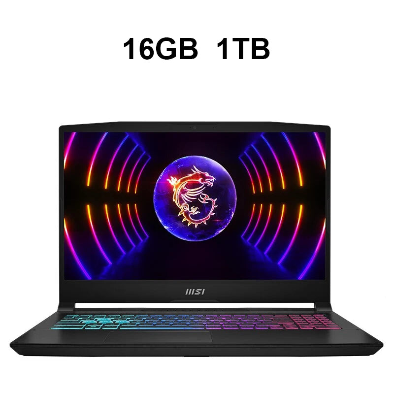 MSI Katana 15 Gaming Laptop 15.6 Inch QHD 165Hz IPS Screen Notebook i7-13620H 16GB 1TB RTX4060 Gaming Computer Win11 Netbook