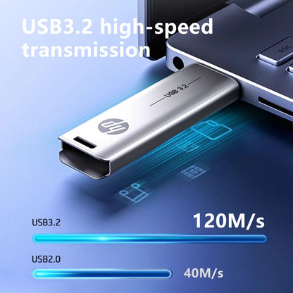 HP 32GB Flash Drive USB3.2 Disk 64GB 128GB 256GB High Speed External Storage Metal Pen Drive USB Sticks for PC Desktop