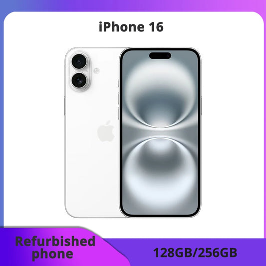 Refurbished phone Apple IPhone 16 Card "Cellphone 5G unblocked OLED Face ID A18 128/256GB ROM 8GB RAM excellent condition