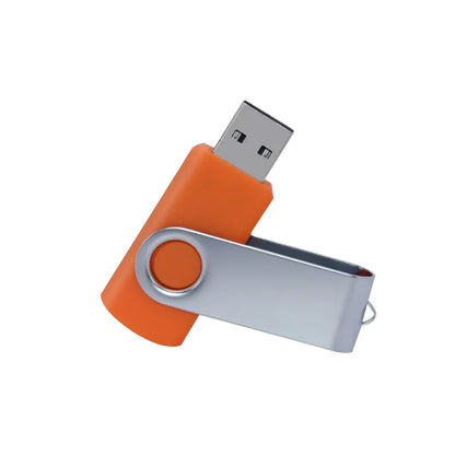 флешка usb 32GB Flash Drive 16 Giga Memory Stick Metal Jump Drive Swivel Pendrive Portable 64 128 GB cle usb 2.0 Pen Drives