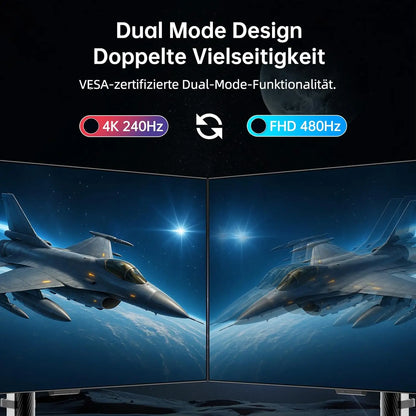 KTC 32 Inch 4K OLED Monitor, Dual Mode 4K@240Hz / 1080P@480HZ Gaming Monitor, 0.03ms, Adaptive Sync, HDR Ture Black 400 G32P5